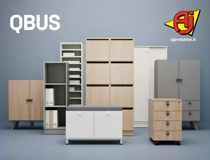 AJ leidinys mieste Šaukėnai | Baldų serija QBUS | 2026-05-14T00:00:00.000Z - 2027-01-02T00:00:00.000Z