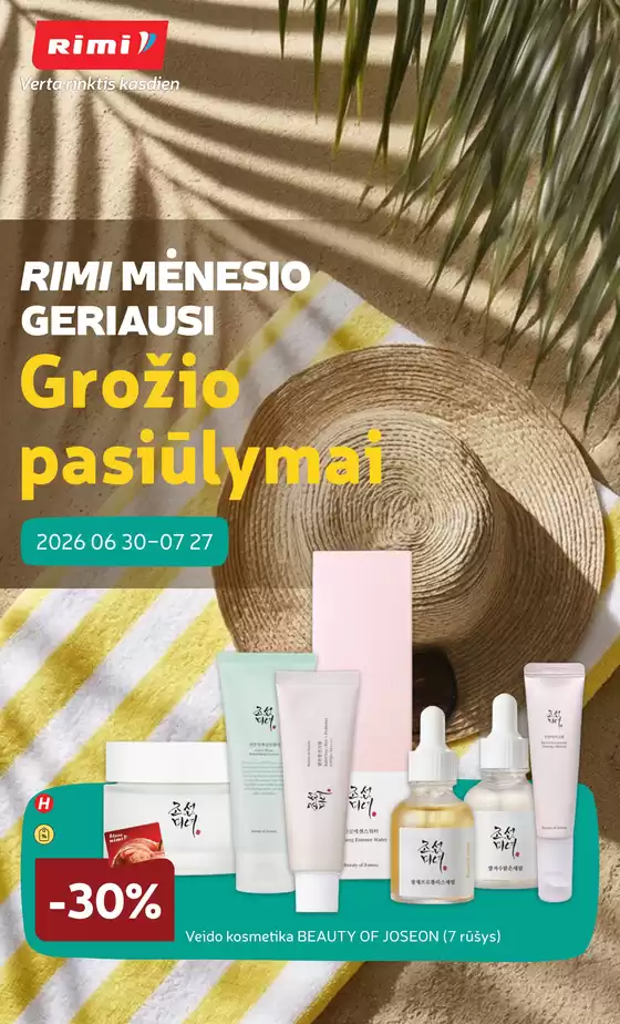 RIMI leidinys | GROŽIO prekių katalogas Nr. 07 | 2026-06-30T00:00:00.000Z - 2026-07-27T00:00:00.000Z