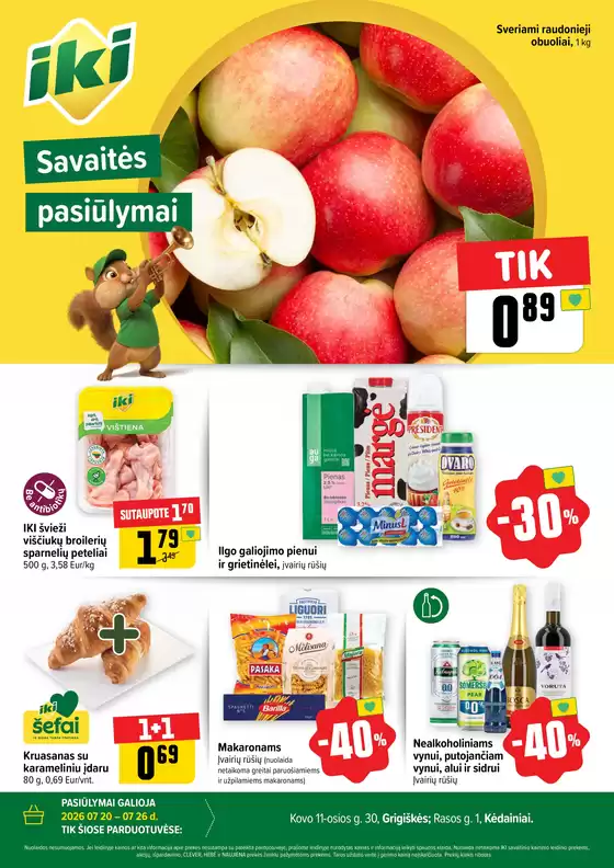 IKI leidinys mieste Vilnius | A4 Kedainiai Grigiskes palaikymas W30 new | 2026-07-20T00:00:00.000Z - 2026-07-26T00:00:00.000Z