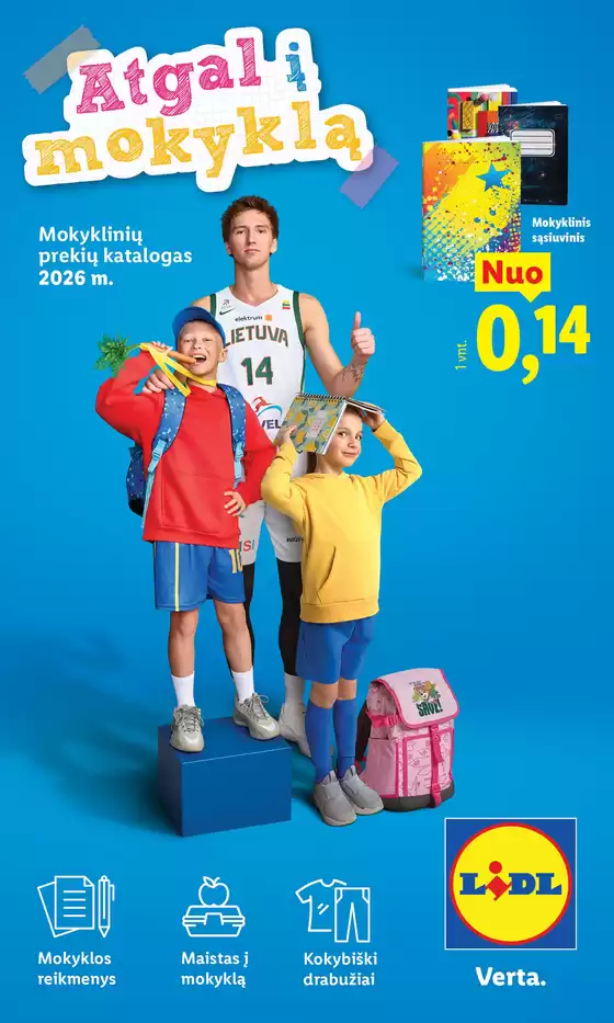 LIDL leidinys mieste Vilnius | Mokyklos prekių katalogas 2026 | 2026-07-20T00:00:00.000Z - 2026-09-06T00:00:00.000Z
