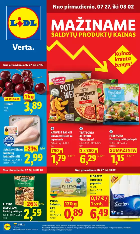 LIDL leidinys mieste Antkalnių k. | Nuo liepos 27 d. | 2026-07-27T00:00:00.000Z - 2026-08-02T00:00:00.000Z