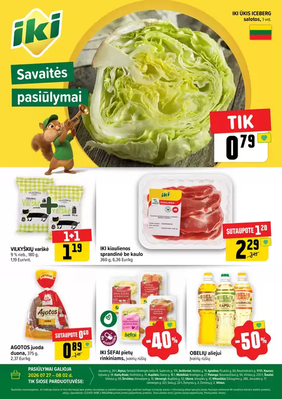IKI leidinys mieste Činčikų k. | A4 Bendras palaikymas W31 | 2026-07-27T00:00:00.000Z - 2026-08-02T00:00:00.000Z