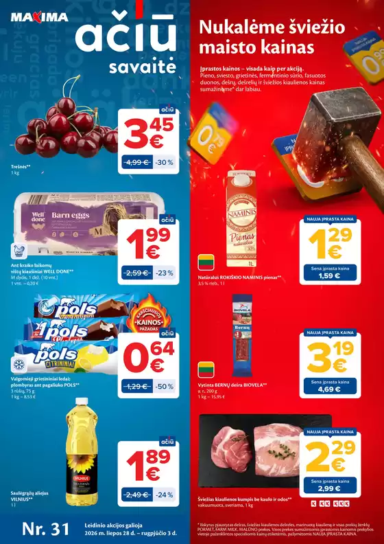 MAXIMA leidinys | AČIŪ savaitinis leidinys Nr. 31 | 2026-07-28T00:00:00.000Z - 2026-08-03T00:00:00.000Z