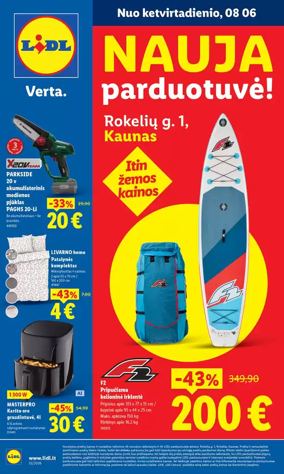 LIDL leidinys mieste Klaipėda | Rokelių g. 1 Kaunas | 2026-08-06T00:00:00.000Z - 2026-08-09T00:00:00.000Z
