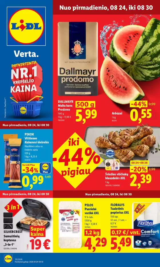 LIDL leidinys mieste Ignalina | Nuo rugpjūčio 24 d. | 2026-08-24T00:00:00.000Z - 2026-08-30T00:00:00.000Z