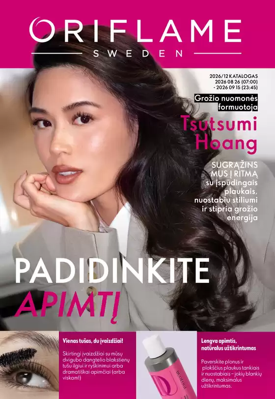 ORIFLAME leidinys mieste Ignalina | Nepraleiskite mūsų lankstinuko pasiūlymų | 2026-08-26T00:00:00.000Z - 2026-09-15T00:00:00.000Z
