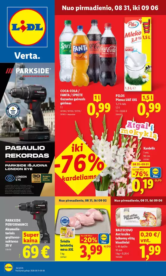 LIDL leidinys mieste Eržvilkas | Nuo rugpjūčio 31 d. | 2026-08-31T00:00:00.000Z - 2026-09-06T00:00:00.000Z