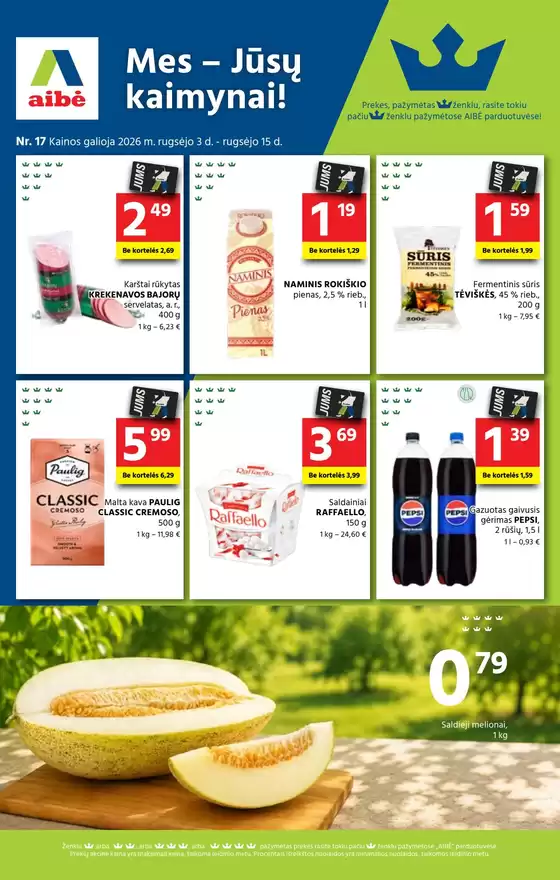 Aibé leidinys mieste Kavarskas | Aibė katalogas | 2026-09-03T00:00:00.000Z - 2026-09-15T00:00:00.000Z