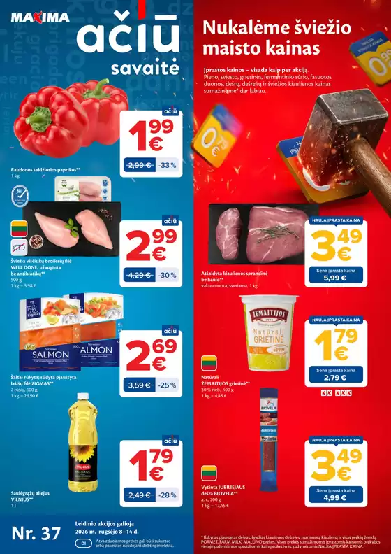 MAXIMA leidinys mieste Neringa | AČIŪ savaitinis leidinys Nr. 37 | 2026-09-08T00:00:00.000Z - 2026-09-14T00:00:00.000Z