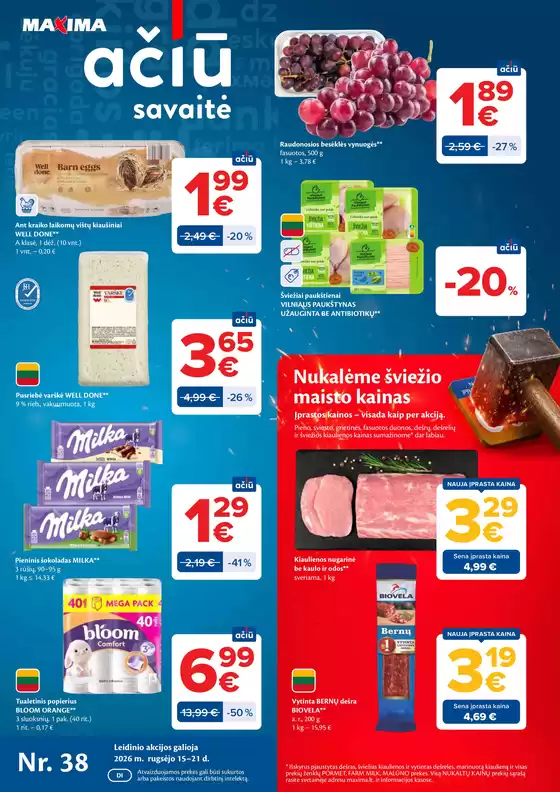 MAXIMA leidinys | AČIŪ savaitinis leidinys Nr. 38 | 2026-09-15T00:00:00.000Z - 2026-09-21T00:00:00.000Z