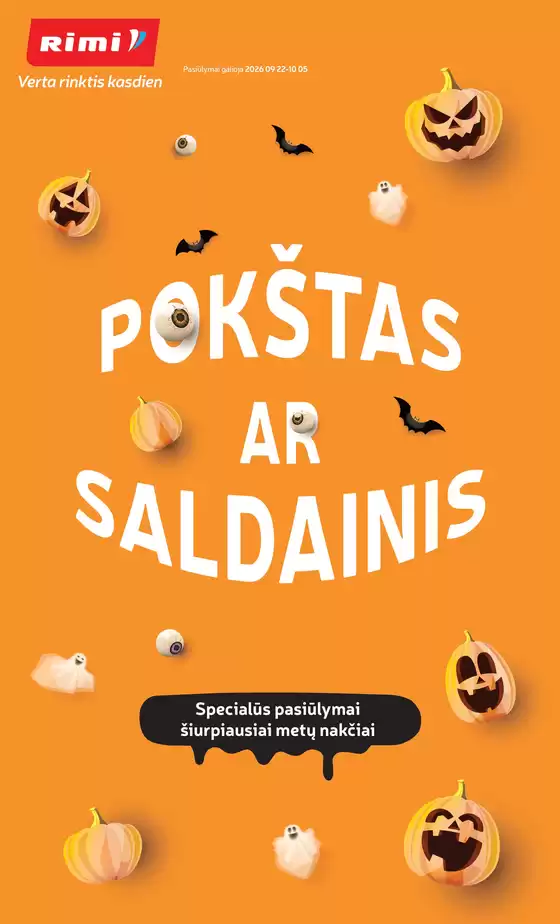 RIMI leidinys mieste Pandėlys | HELOVYNAS 2026 | 2026-09-22T00:00:00.000Z - 2026-10-05T00:00:00.000Z