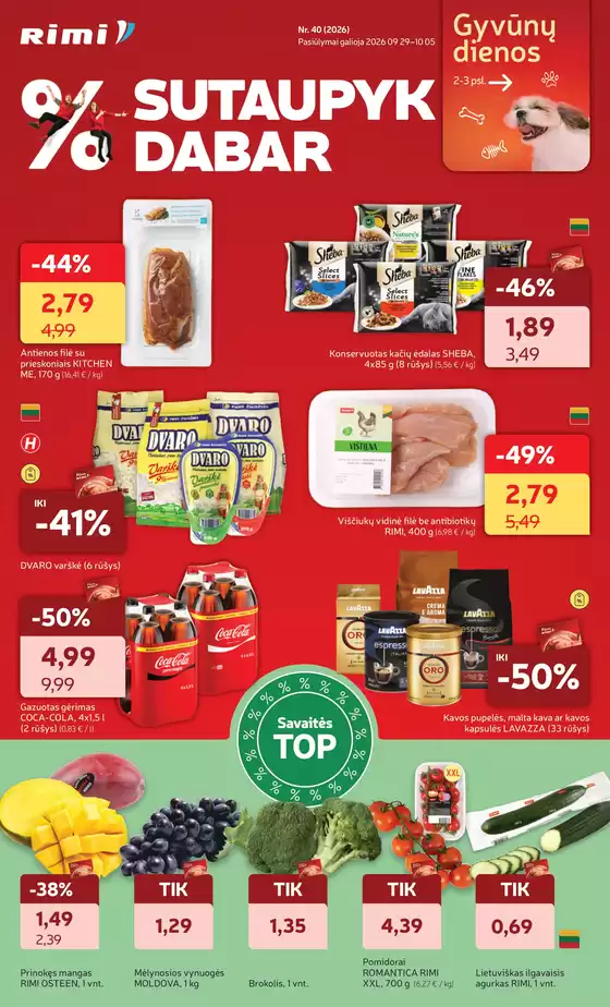 RIMI leidinys | Rimi savaitinis leidinys Nr. 40 2026.09.29 - 2026.10.05 | 2026-09-29T00:00:00.000Z - 2026-10-05T00:00:00.000Z