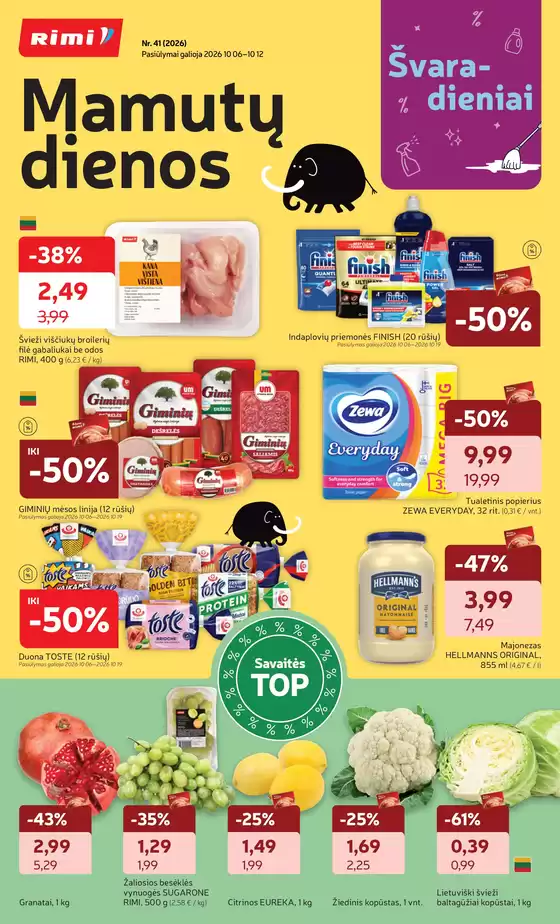 RIMI leidinys | Rimi savaitinis leidinys Nr. 41 2026.10.06 - 2026.10.12 | 2026-10-06T00:00:00.000Z - 2026-10-19T00:00:00.000Z