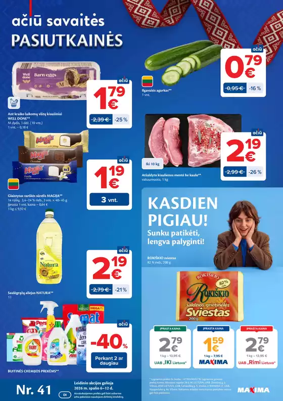 MAXIMA leidinys | AČIŪ savaitinis leidinys Nr. 41 | 2026-10-06T00:00:00.000Z - 2026-10-12T00:00:00.000Z