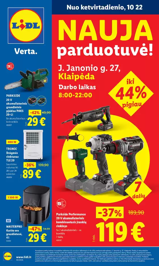 LIDL leidinys | J. Janonio g. 27 Klaipėda | 2026-10-19T00:00:00.000Z - 2026-10-25T00:00:00.000Z