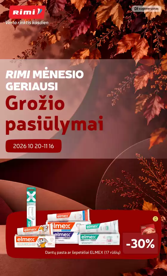 RIMI leidinys | GROŽIO prekių katalogas Nr. 11 | 2026-10-20T00:00:00.000Z - 2026-11-16T00:00:00.000Z
