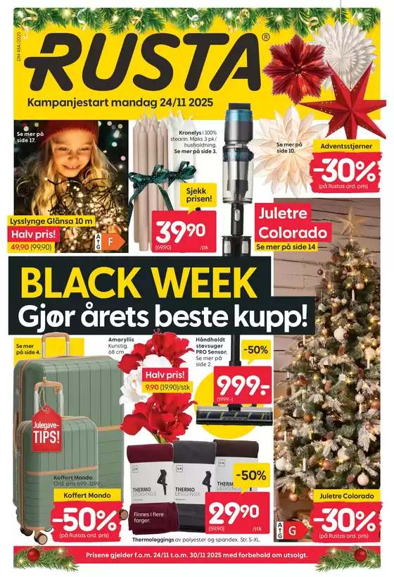 Rusta-katalog i Kleppestø | Rusta Kundeavis | 2025-11-24T00:00:00.000Z - 2025-11-30T00:00:00.000Z