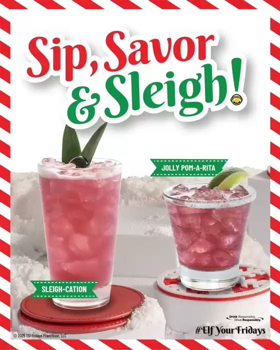 TGI Fridays-katalog i Oslo | Stort utvalg av tilbud | 2025-11-29T00:00:00.000Z - 2025-12-13T00:00:00.000Z