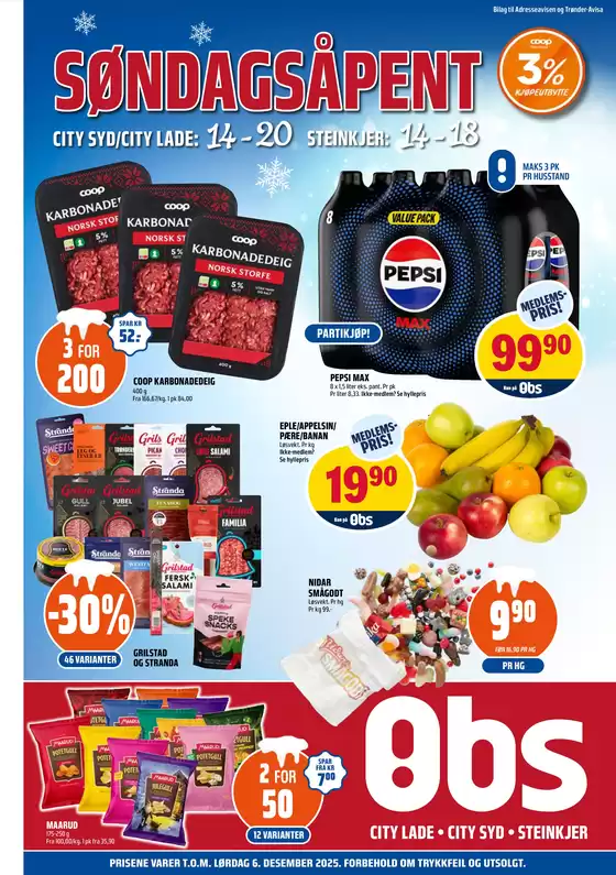 Obs-katalog i Ålesund | Aktuelle spesialkampanjer | 2025-11-30T00:00:00.000Z - 2025-12-06T00:00:00.000Z