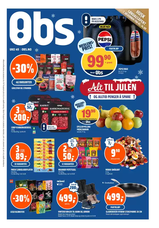 Obs-katalog i Ålesund | Aktuelle kupp og tilbud | 2025-11-30T00:00:00.000Z - 2025-12-07T00:00:00.000Z