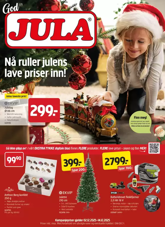 Jula-katalog i Marnardal | Jula Kundeavis | 2025-12-02T00:00:00.000Z - 2025-12-14T00:00:00.000Z