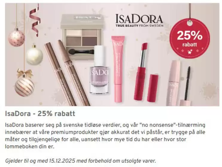 Shopping4net-katalog i Haugesund | IsaDora - 25% rabatt | 2025-12-02T00:00:00.000Z - 2025-12-15T00:00:00.000Z