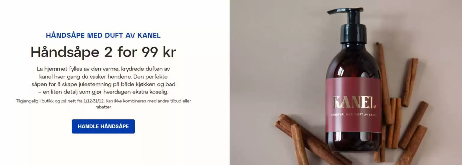 Lagerhaus-katalog i Kleppestø | Håndsåpe 2 for 99 kr | 2025-12-02T00:00:00.000Z - 2025-12-31T00:00:00.000Z