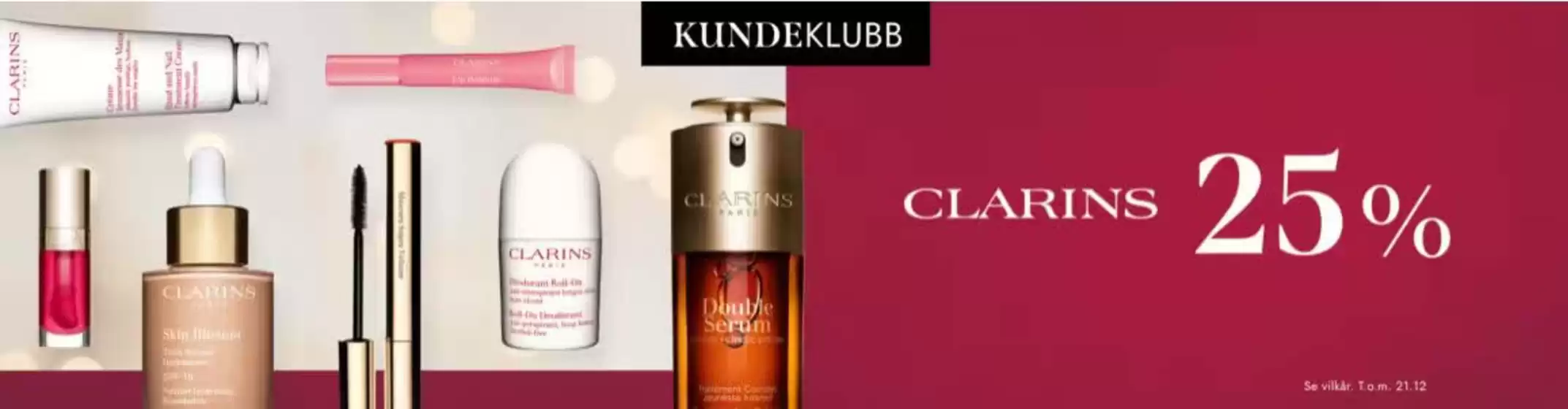 Fredrik & Louisa-katalog i Trondheim | Clarins 25% | 2025-12-09T00:00:00.000Z - 2025-12-21T00:00:00.000Z