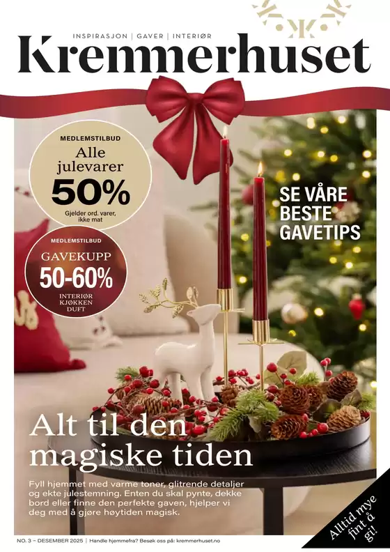 Kremmerhuset-katalog | Se våre beste gavetips | 2025-12-09T00:00:00.000Z - 2025-12-31T00:00:00.000Z