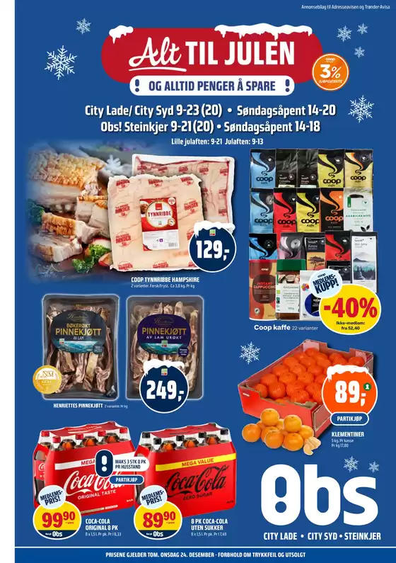 Obs-katalog i Sarpsborg | Attraktive spesialtilbud for alle | 2025-12-15T00:00:00.000Z - 2025-12-24T00:00:00.000Z