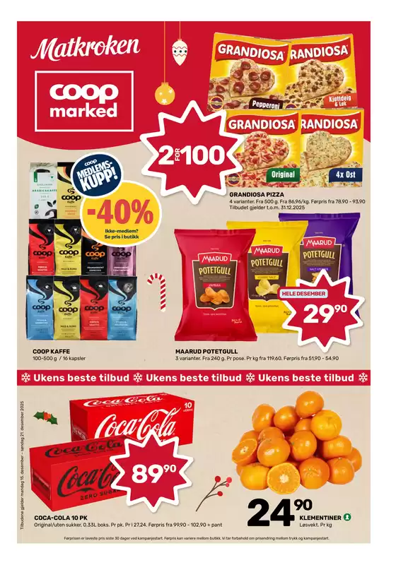 Coop Marked-katalog i Østerås | Eksklusive tilbud og kupp | 2025-12-15T00:00:00.000Z - 2025-12-21T00:00:00.000Z