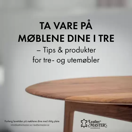 Møbelringen-katalog i Valderøy | Vedlikehold av møbler: Tre | 2025-12-16T00:00:00.000Z - 2025-12-30T00:00:00.000Z