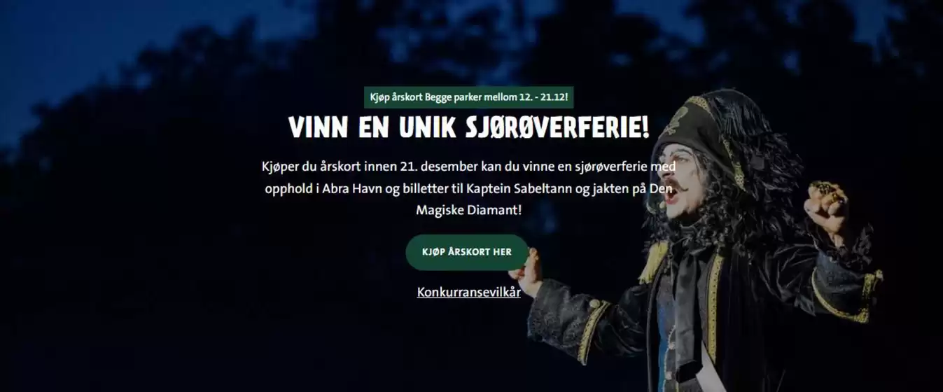 Dyreparken-katalog i Straume | Vinn en unik sjørøverferie! | 2025-12-17T00:00:00.000Z - 2025-12-21T00:00:00.000Z
