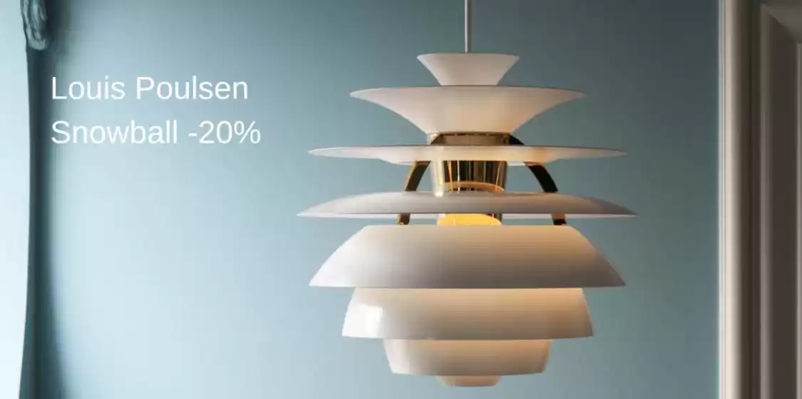 Møbler & Miljø-katalog i Ørskog | Louis Poulsen Snowball -20% | 2025-12-17T00:00:00.000Z - 2025-12-31T00:00:00.000Z