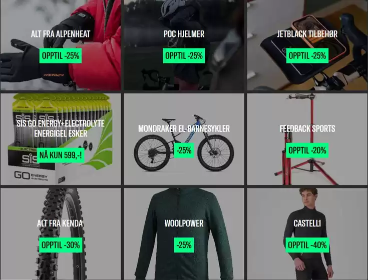 Bikeshop-katalog i Kongsberg | Opptil -25% | 2025-12-17T00:00:00.000Z - 2025-12-31T00:00:00.000Z