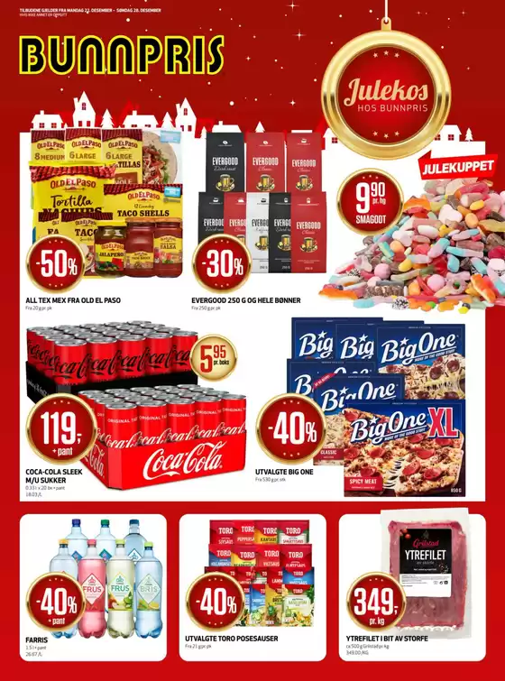 Bunnpris-katalog i Sarpsborg | Spar nå med våre tilbud | 2025-12-22T00:00:00.000Z - 2025-12-28T00:00:00.000Z