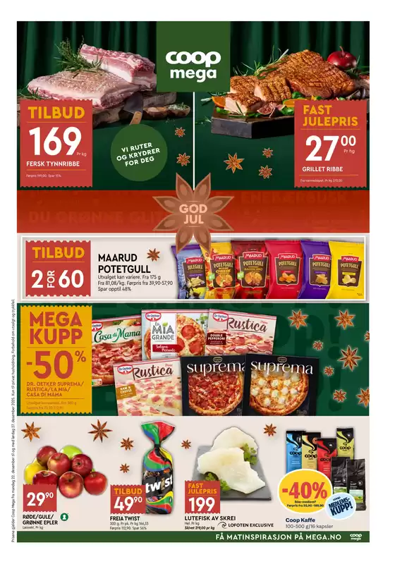 Coop Mega-katalog i Sarpsborg | Flotte rabatter på utvalgte produkter | 2025-12-22T00:00:00.000Z - 2025-12-28T00:00:00.000Z