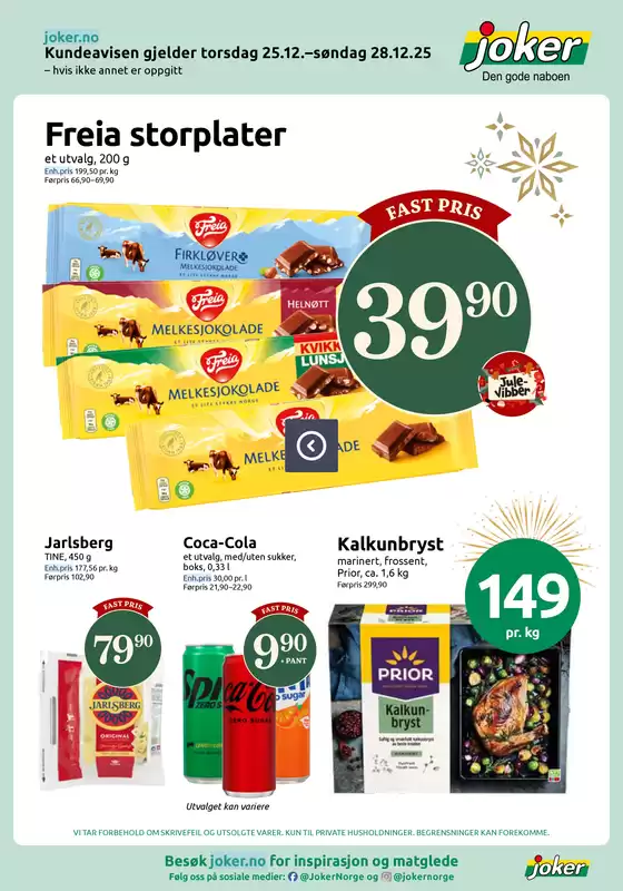 Joker-katalog i Hægeland | Joker Kundeavis | 2025-12-25T00:00:00.000Z - 2025-12-28T00:00:00.000Z