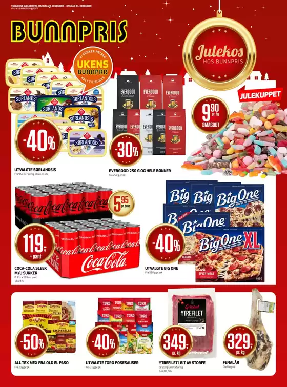 Bunnpris-katalog i Lillehammer | Eksklusive kupp | 2025-12-29T00:00:00.000Z - 2025-12-31T00:00:00.000Z