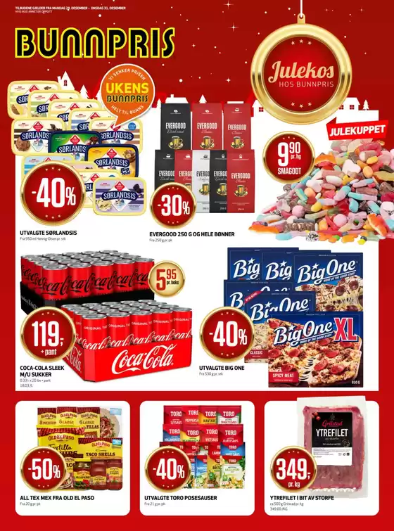 Bunnpris-katalog i Lillehammer | Topptilbud for alle kuppjegere | 2025-12-29T00:00:00.000Z - 2025-12-31T00:00:00.000Z