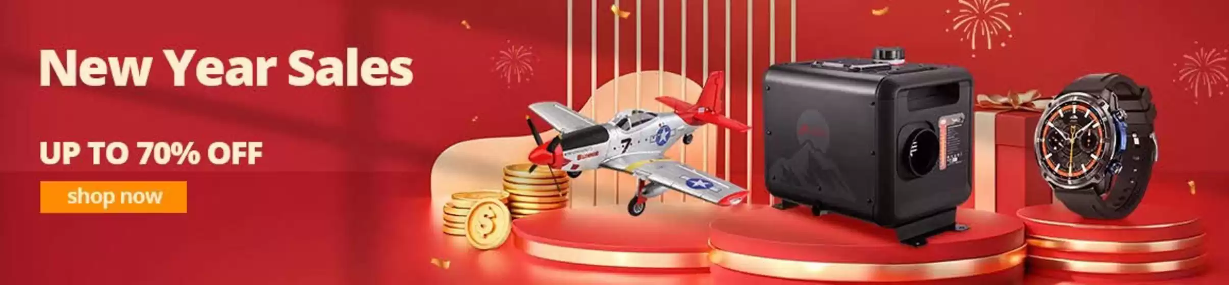 Banggood-katalog i Tønsberg | 70% Off New Years Sale | 2025-12-31T00:00:00.000Z - 2026-01-04T00:00:00.000Z