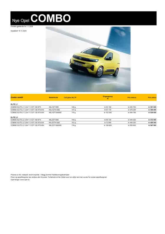 Opel-katalog i Trondheim | Eksklusive tilbud og kupp | 2026-01-01T00:00:00.000Z - 2026-01-01T00:00:00.000Z