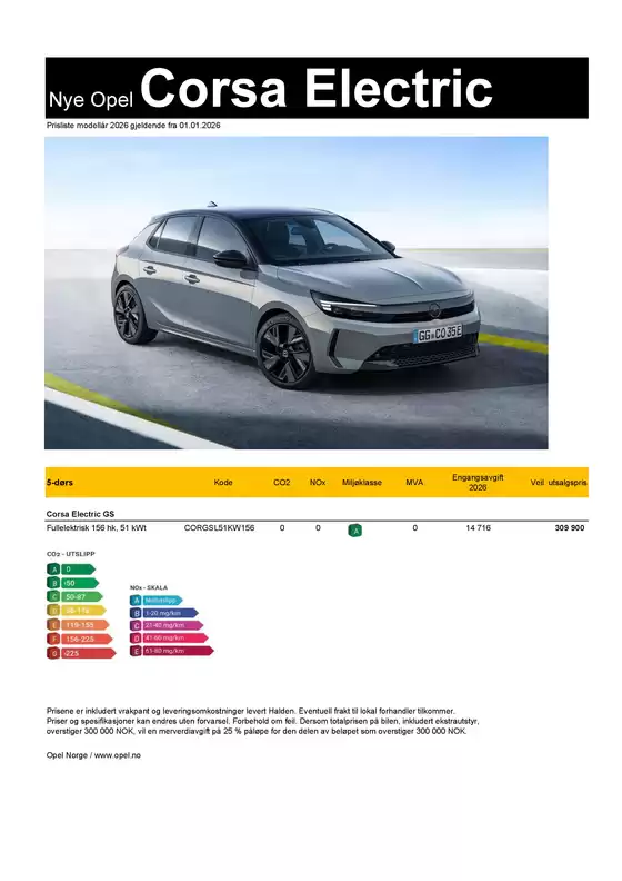 Opel-katalog i Trondheim | Prisliste | 2026-01-01T00:00:00.000Z - 2026-01-01T00:00:00.000Z