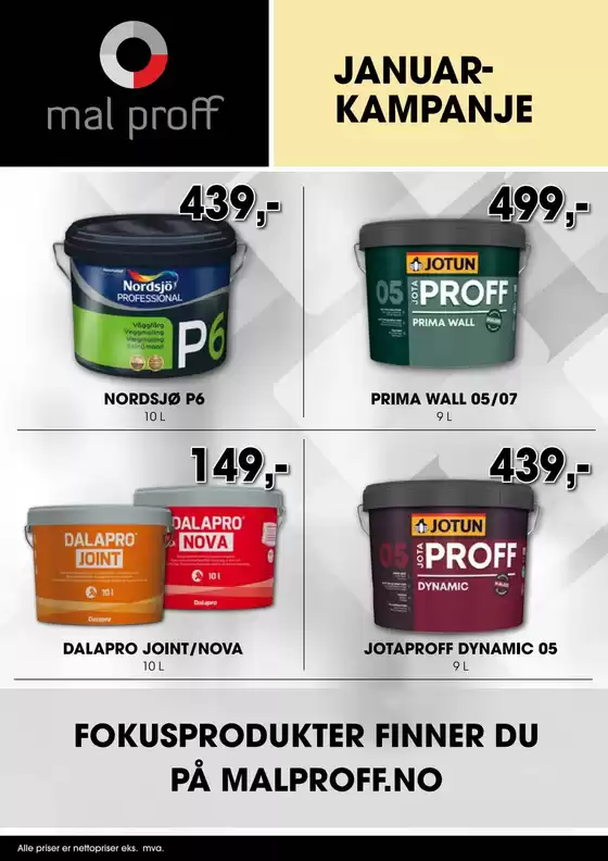Mal Proff-katalog i Oslo | Mal Proff Kundeavis | 2026-01-01T00:00:00.000Z - 2026-01-31T00:00:00.000Z