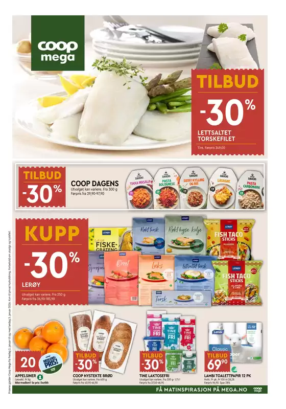 Coop Mega-katalog i Kristiansand | Aktuelle tilbud og kampanjer | 2025-12-29T00:00:00.000Z - 2026-01-04T00:00:00.000Z