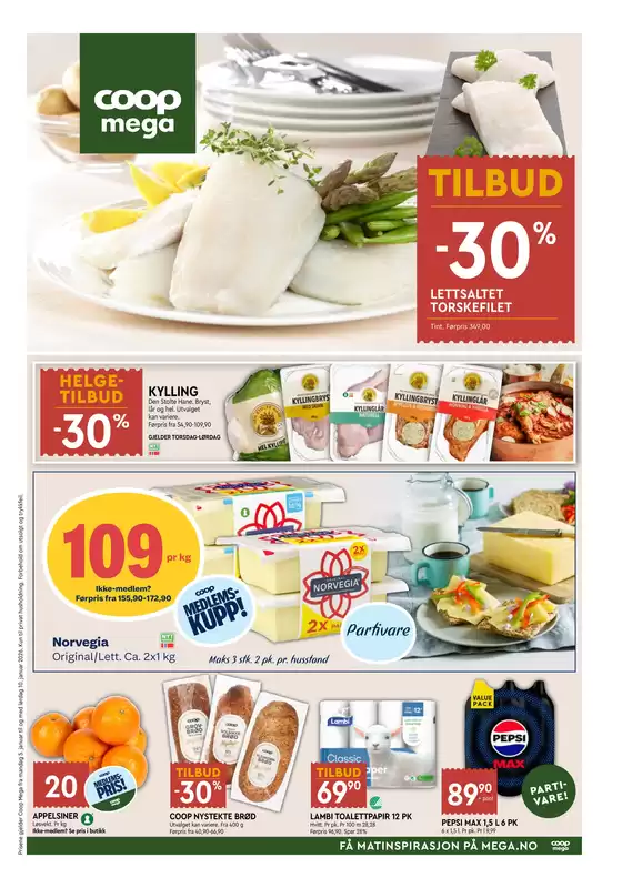 Coop Mega-katalog i Namsos | Nye tilbud å oppdage | 2026-01-05T00:00:00.000Z - 2026-01-11T00:00:00.000Z