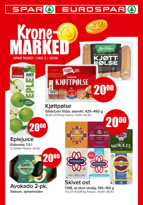 Eurospar-katalog i Namsos | Tilbud for kuppjegere | 2026-01-06T00:00:00.000Z - 2026-01-12T00:00:00.000Z