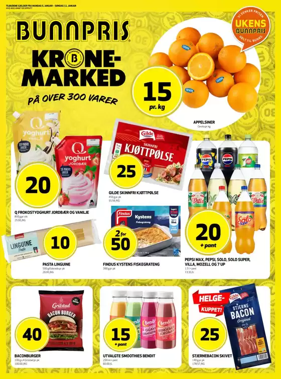 Bunnpris-katalog i Drammen | Aktuelle spesialkampanjer | 2026-01-05T00:00:00.000Z - 2026-01-11T00:00:00.000Z