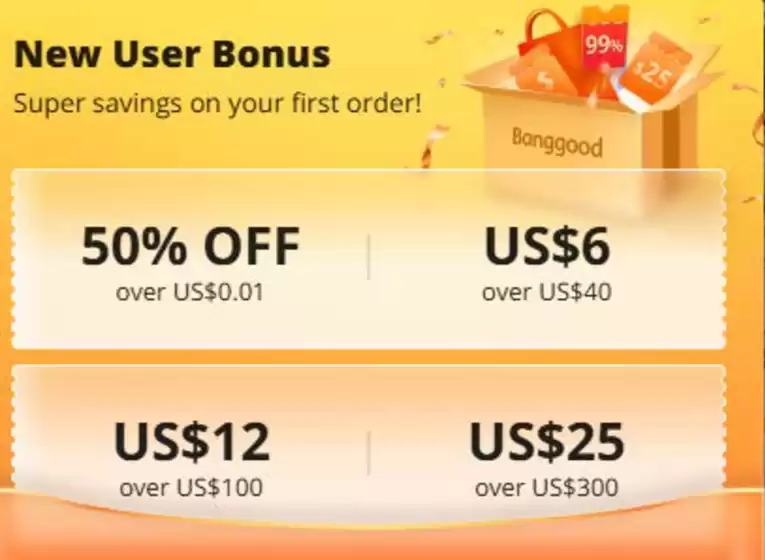 Banggood-katalog i Holmestrand | New user bonus | 2026-01-05T00:00:00.000Z - 2026-01-19T00:00:00.000Z