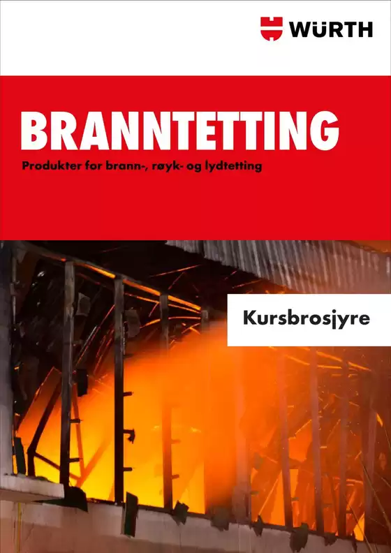 Würth-katalog i Tromsø | kursbrosjyre branntetting | 2026-01-06T00:00:00.000Z - 2026-01-20T00:00:00.000Z